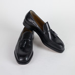 Leather Tassel Shoes // Black (US: 8.5)