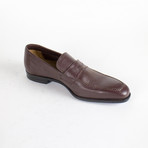 Leather Penny Loafers // Burgundy (US: 12.5)