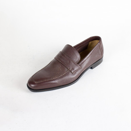 Leather Penny Loafers // Burgundy (US: 12.5)