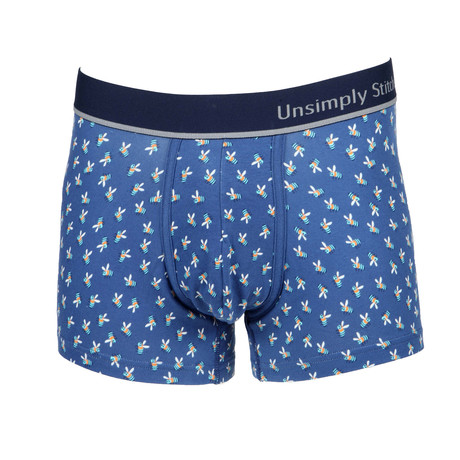Bees Boxer Trunk // Blue Multi (S)
