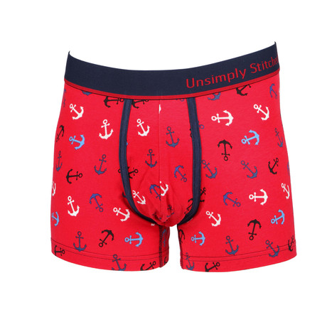 Anchor Boxer Trunk // Red Multi (S)