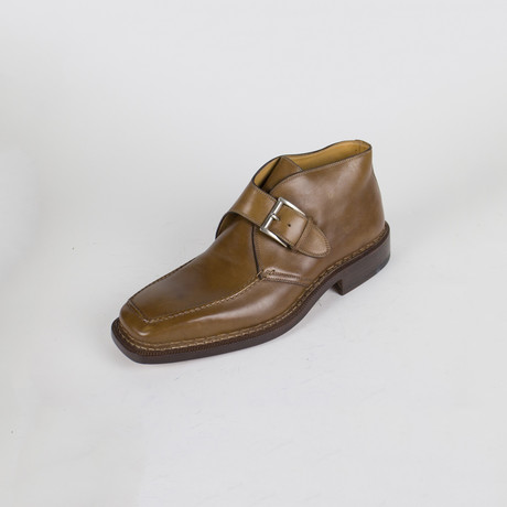 Leather Monkstrap Boots // Brown (US: 10)