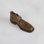 Leather Monkstrap Boots // Brown (US: 10)