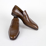 Leather Randall Penny Loafers // Brown (US: 17)