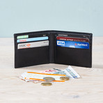 Leather Credit Card Wallet // Black (Black)