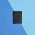 Leather Credit Card Pouch // Black (Black)