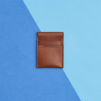 Leather Credit Card Pouch // Dark Tan (Dark Tan)