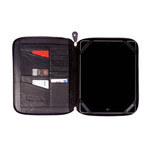 Leather iPad Case Organizer // Black (Black)