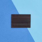Men's Leather Credit Card Holder // Brown (Brown)