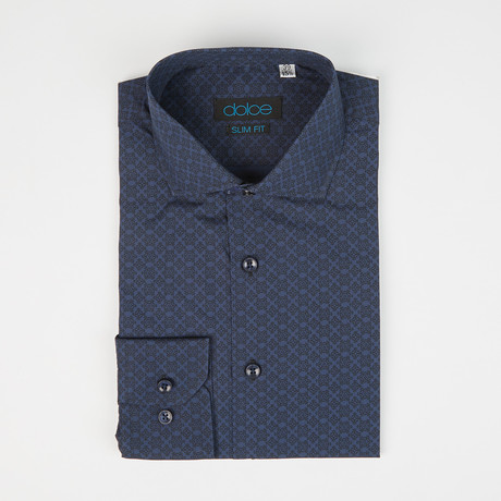 Andy Slim Fit Shirt // Navy Exs (US: 15R)