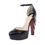 Women's Feerie Leather 140mm Platform Heels // Black (Euro: 36)