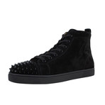 Men's // Louis Suede Spikes Sneakers // Black (Euro: 35)
