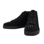 Men's // Louis Suede Spikes Sneakers // Black (US: 13)