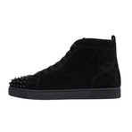 Men's // Louis Suede Spikes Sneakers // Black (Euro: 34)