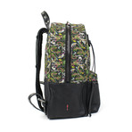 Christian Louboutin // Aliosha Loubi Jungle Canvas + Leather Backpack // Multi-Color