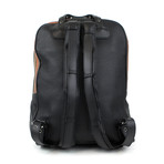Aliosha Woven Leather Backpack // Multicolor