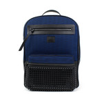 Aliosha Calf-Neoprene Backpack // Black + Blue