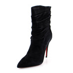 Women's // Suede Ishtar Booty 10mm Ankle Boots // Black (Euro: 40)