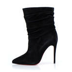 Women's // Suede Ishtar Booty 10mm Ankle Boots // Black (Euro: 35)