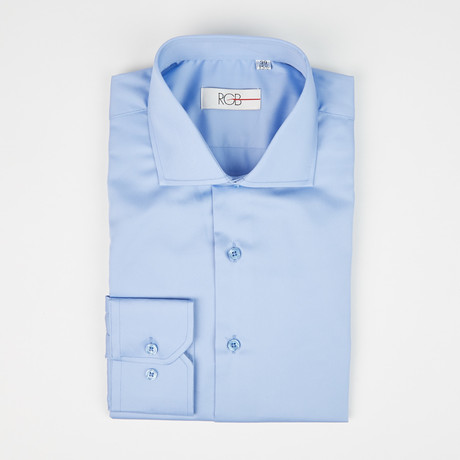 Byron Slim Fit Shirt // Medium Blue (US: 14.5R)