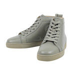 Louis Olive Leather Hi-Top Sneakers  // Sage (Euro: 34)