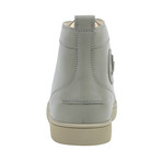 Louis Olive Leather Hi-Top Sneakers  // Sage (Euro: 40.5)