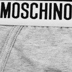 Moschino Band Briefs // Gray Melange (2XL)