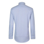 Moschino Sleeved Shirt // White + Blue // 41 (S)
