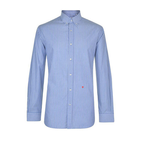 Moschino Sleeved Shirt // Blue Base White (S)