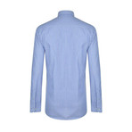 Moschino Sleeved Shirt // Blue Base White (S)
