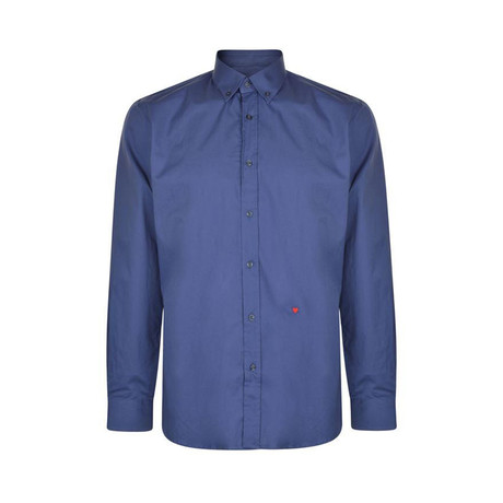 Moschino Sleeved Shirt // Dark Blue // 46 (S)