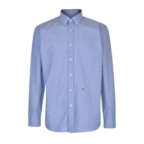Moschino Sleeved Shirt // Blue (S)