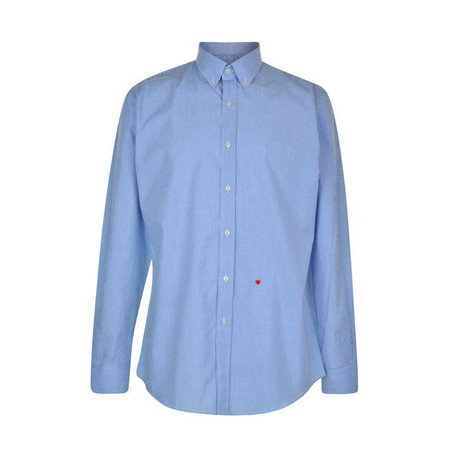 Moschino Sleeved Shirt // Blue Blue + White // 55980522 (S)