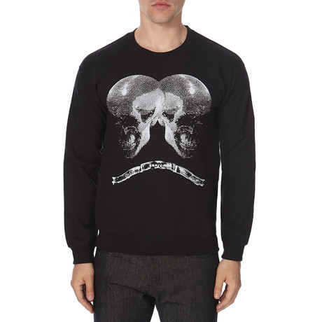 The Twin Skull Long Sleeves // Black (S)