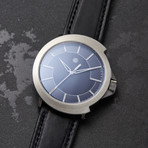 Codek Spiral Midnight Blue Automatic + Black Horween Shell Cordovan Strap