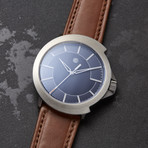 Codek Spiral Midnight Blue Automatic + Tan Horween Shell Cordovan Strap