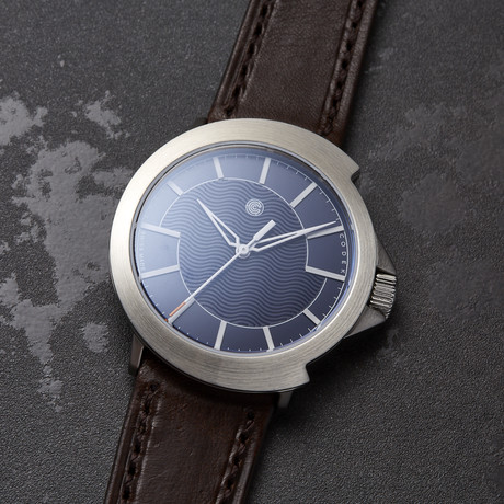 Codek Spiral Midnight Blue Automatic + Dark Brown Strap