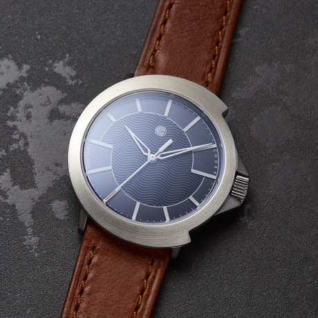 Codek Spiral Midnight Blue Automatic + Tan Strap