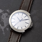 Codek Spiral Opaline White Automatic + Burgundy Horween Shell Cordovan Strap