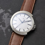 Codek Spiral Opaline White Automatic + Tan Horween Shell Cordovan Strap