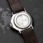 Codek Spiral Opaline White Automatic + Dark Brown Strap