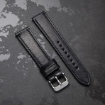 Codek Spiral Midnight Blue Automatic + Black Horween Shell Cordovan Strap