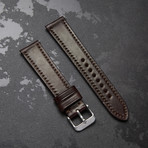 Codek Spiral Midnight Blue Automatic + Burgundy Horween Shell Cordovan Strap