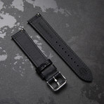 Codek Spiral Opaline White Automatic + Black Horween Shell Cordovan Strap