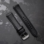 Codek Spiral Opaline White Automatic + Black Strap