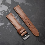 Codek Spiral Opaline White Automatic + Tan Horween Shell Cordovan Strap