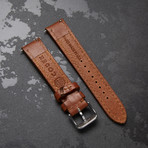 Codek Spiral Opaline White Automatic + Tan Strap