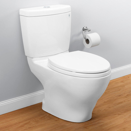 TOTO Aquia II Dual Flush Two-Piece Toilet, 1.6 GPF & 0.9 GPF, Elongated Bowl