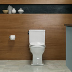 TOTO Connelly Two-Piece Toilet with Dual Tornado Flush System, Elongated Bowl