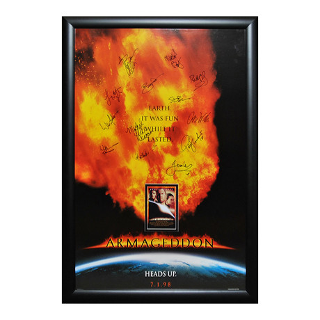 Armageddon // Signed Film Poster